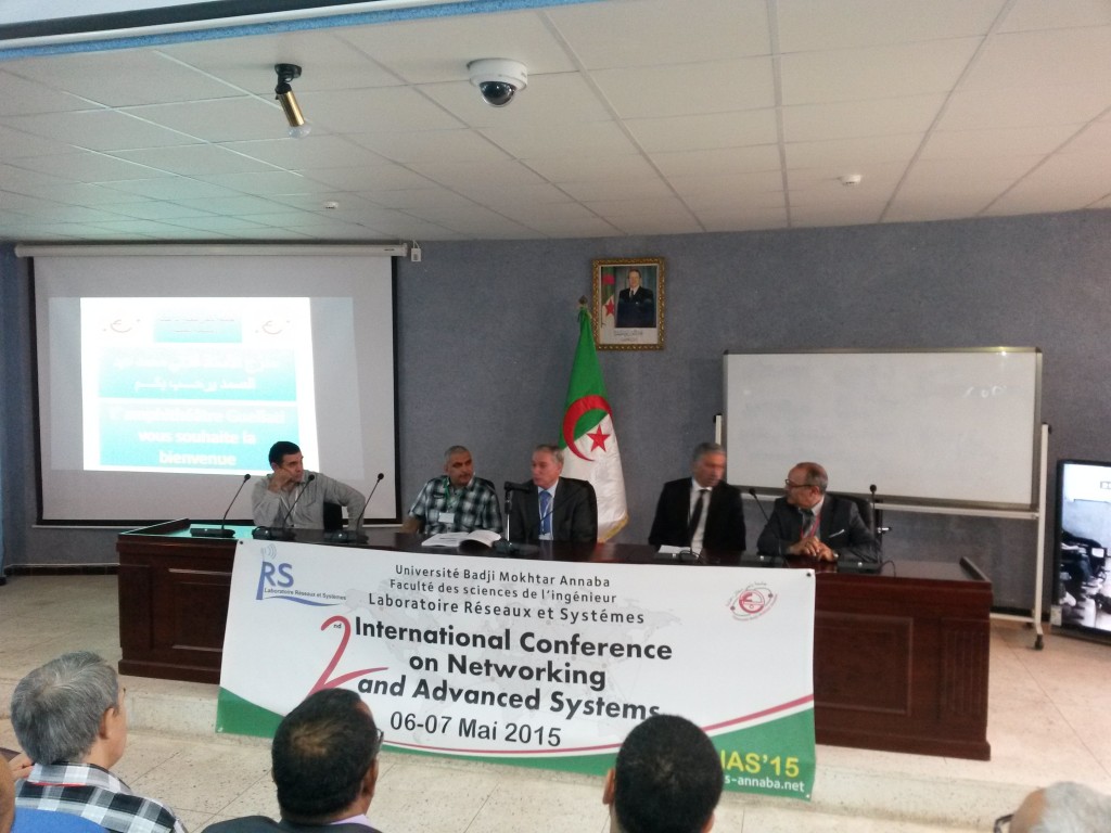 Opening of ICNAS 2015_ Honorary Chair : Pr. Ammar HAIAHEM (Rector of Badji Mokhtar University)